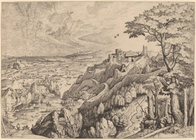 S. Hieronymus in Deserto (Szent Jeromos a sivatagban) alkotó: Johannes and Lucas van Doetechum after Pieter Bruegel the Elder