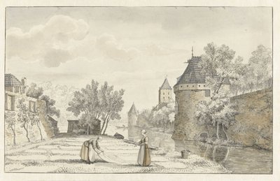 Kilátás a Plompetorenre Utrechtben alkotó: Johannes de Bosch
