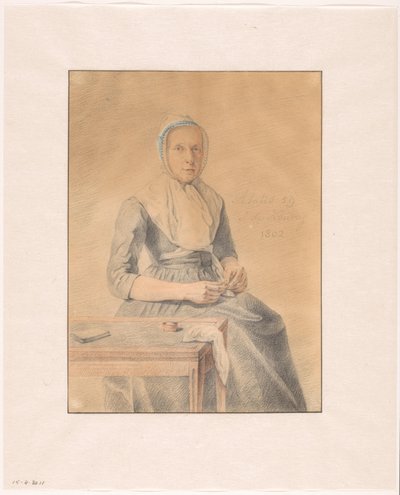 Catherine van Eck portréja alkotó: Johannes de Koning (signed by artist)