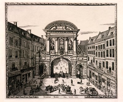 Temple Bar, London, 1700 alkotó: Johannes de Ram
