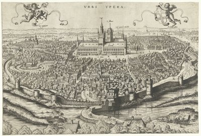 Kilátás Ypresre alkotó: Johannes of Lucas van Doetechum