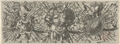 Két mellpárna Panoplia sev armamentarium… (sorozat címe) alkotó: Johannes of Lucas van Doetechum