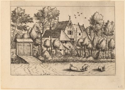 Tájház árokkal alkotó: Johannes van Doetechum, the Elder and Lucas