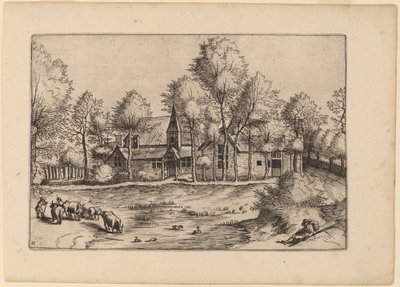 Vidéki falu templommal alkotó: Johannes van Doetechum, the Elder and Lucas