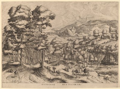 Rusztikus piac alkotó: Johannes van Doetechum the Elder and Lucas