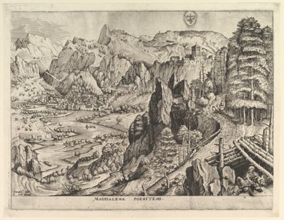 A bűnbánó Magdalena Magdalena poenitens a Nagy tájakból, kb. 1555-56. alkotó: Johannes van Doetecum I