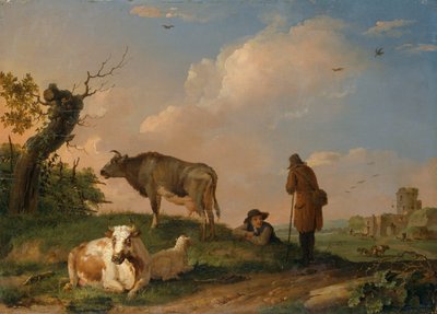 "Táj szarvasmarhákkal", 1670-1690 alkotó: Johannes van der Bent