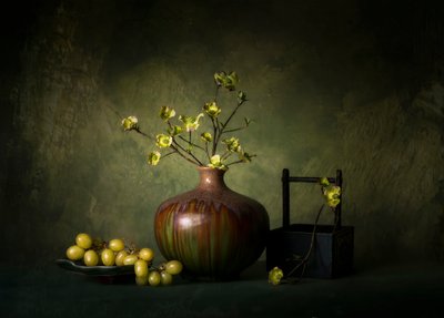 Elegáns zöld csendélet alkotó: John-Mei Zhong