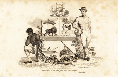 Tom Cribb, angol bokszoló címere, 1781-1848 alkotó: John (after) Emery