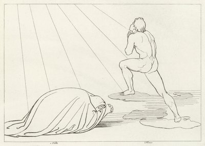 Forese Elevation, Purgatórium, 23. ének (metszet) alkotó: John (after) Flaxman