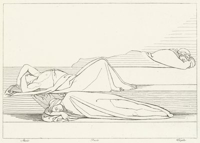 Nyugodó költők, Purgatórium, 27. ének (metszet) alkotó: John (after) Flaxman