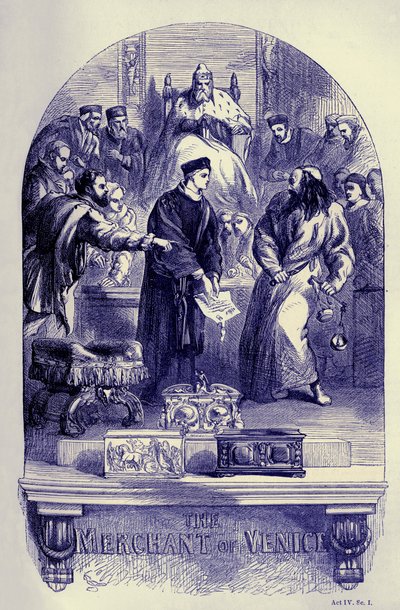 Velencei kereskedő alkotó: John (after) Gilbert