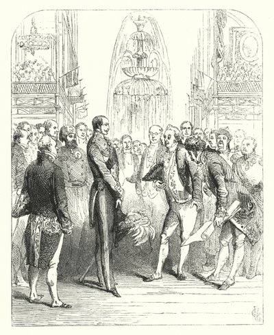 Albert herceg és a királyi biztosok az 1851-es nagy kiállításon, Crystal Palace, Hyde Park, London (metszet) alkotó: John (after) Gilbert