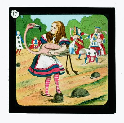 Alice Csodaországban, színes lámpás csúszdák (lámpás csúszda) alkotó: John (after) Tenniel