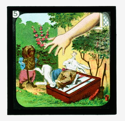 Alice Csodaországban, színes lámpás csúszdák (lámpás csúszda) alkotó: John (after) Tenniel