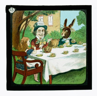Alice Csodaországban, színes lámpás csúszdák (lámpás csúszda) alkotó: John (after) Tenniel