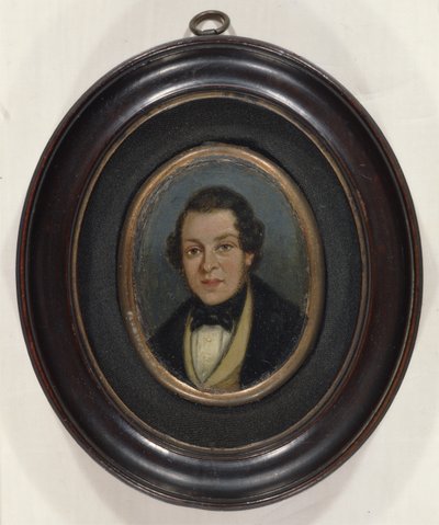 Miniatűr: Abram Constable (1783-1862), a művész testvérének portréja (olaj, fedélzeten) alkotó: John (attr. to) Constable