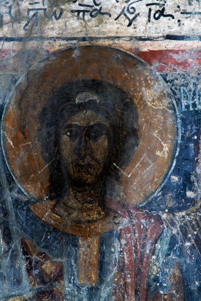 Krisztus, Agia Paraskevi friss kórusa, Voutas, Kréta, Görög (fotó) alkotó: Walter Charles Mills