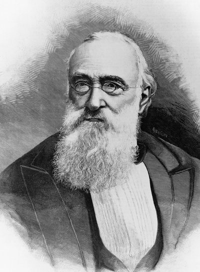 Agostino Depretis (1813-1887), olasz államférfi és az Olasz Királyság miniszterelnöke portréja, metszet Michele Schemboche fényképe után (aktív 1856-kb. 1906) alkotó: Walter Charles Mills