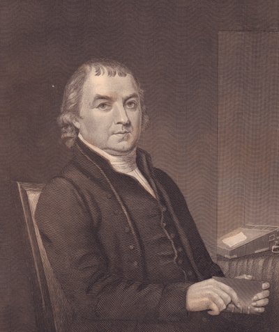 William Mc Kendree amerikai metodista püspök (1757-1835) portréja, metszet, 1870 körül alkotó: Walter Charles Mills