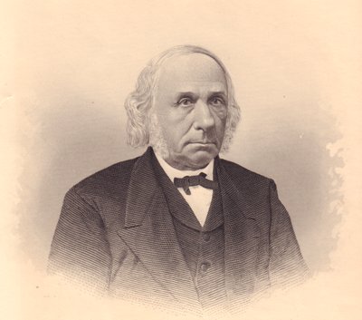 Thomas T Tasker (1799-1892) amerikai iparos és metodista lelkész portréja, FE Jones metszete, az Egyesült Államokbeli Ladies