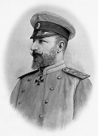 I. Ferdinánd (1861-1948), Bulgária cárjának portréja, metszet alkotó: Walter Charles Mills