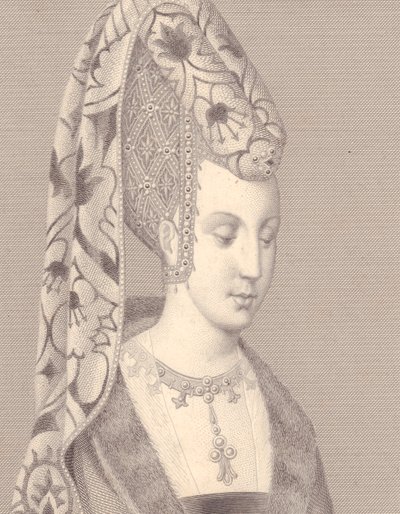 Isabelle vagy Isabeau Bajor-Ingolstadt, francia királynő portréja alkotó: Walter Charles Mills