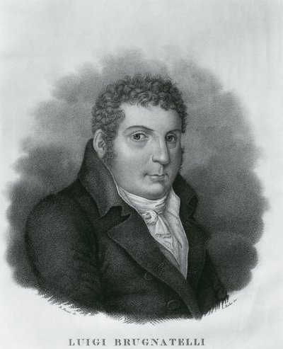 Luigi Valentino Brugnatelli (1761-1818), olasz vegyész és a galvanizálás feltalálójának portréja, Luigi Rados (1773-1840) metszete Roberto Focosi (1806-1862) rajza után. alkotó: Walter Charles Mills