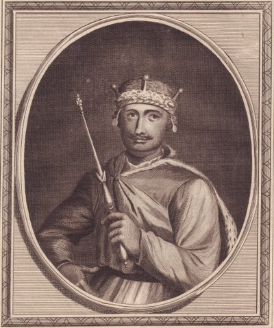 Anglia II. Vilmos (1056-1100) portréja, más néven Rufus, John Goldar (1729-1795) rézmetsze alkotó: Walter Charles Mills