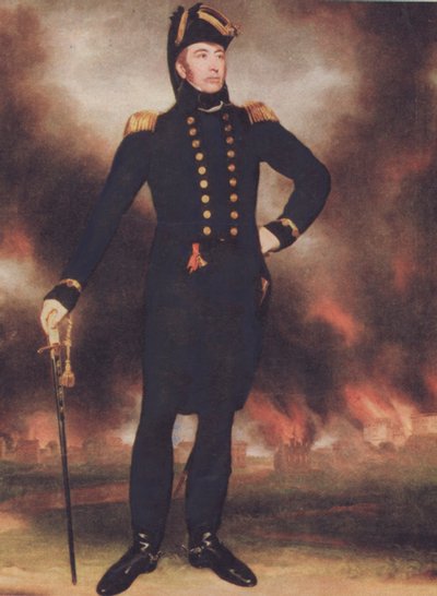 Sir George Cockburn (1772-1853) (színes litó) alkotó: Walter Charles Mills