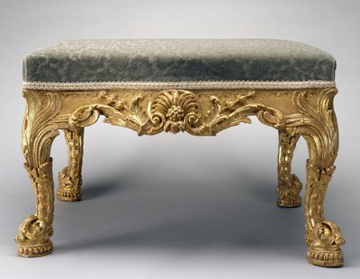 Zsámoly a pálmaszobához, Spencer House, London, 1757 körül (hársfa, aranyozás és kárpit) alkotó: John (attr.to) Vardy
