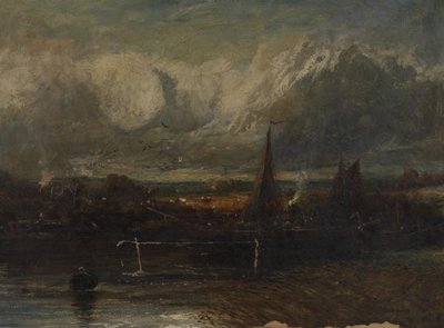Tengeri táj, hamisítvány John Constable (1776-1837) mintájára (olaj, vászon) alkotó: John (manner of) Constable