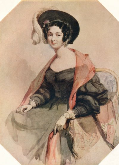 Egy hölgy portréja, 1855 alkotó: John Absolon