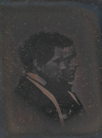 Önarckép a művész testvérével, 1840-es évek. alkotó: John Adams Whipple