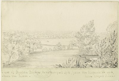 Burton-upon-Trent híd és város: tollrajz, nd [c 1817] (rajz) alkotó: John Allport