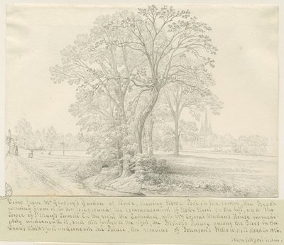 Lichfield – Kilátás a Stowe-medencére: tollrajz, nd [1826] (rajz) alkotó: John Allport