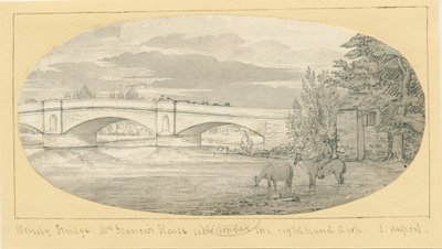 Wolseley-híd: toll- és mosórajz, nd [1799-1854] (rajz) alkotó: John Allport