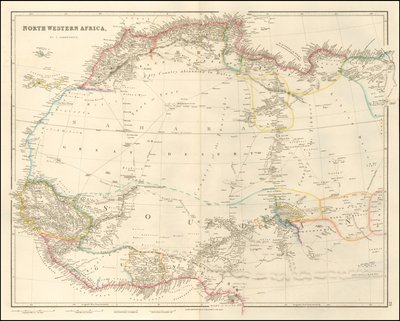 Északnyugat-Afrika 1842-es térképe John Arrowsmith-től alkotó: John Arrowsmith