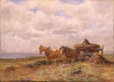 Carting Gyep rajz (papíron fehérrel emelt akvarell) alkotó: John Atkinson