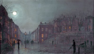 Hampstead kilátása, London, 1882 alkotó: John Atkinson Grimshaw