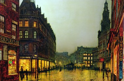 Boar Lane, Leeds alkotó: John Atkinson Grimshaw