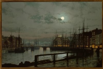J.A.Grimshaw, Whitby / Gemälde, 1883 alkotó: John Atkinson Grimshaw