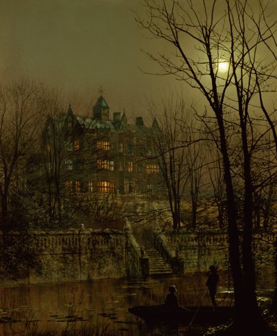 Knostrop Old Hall, Leeds alkotó: John Atkinson Grimshaw