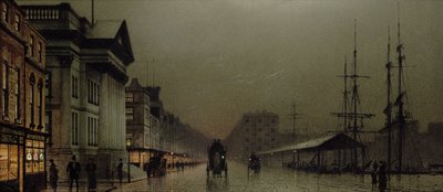 Liverpool, 1893 alkotó: John Atkinson Grimshaw