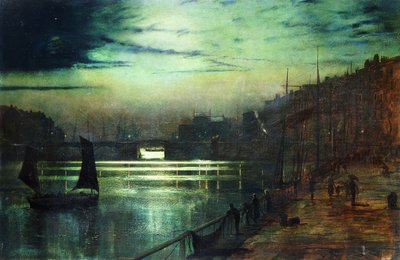 The Harbour Lights, Whitby, alkotó: John Atkinson Grimshaw