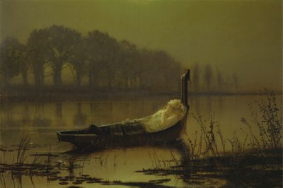 "The Lady of Shalott" alkotó: John Atkinson Grimshaw
