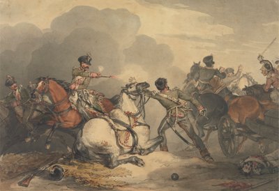 Csatajelenet alkotó: John Augustus Atkinson