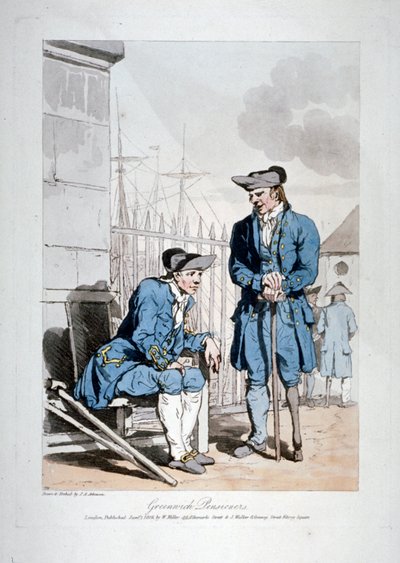 "Greenwich Nyugdíjasok", 1808 alkotó: John Augustus Atkinson
