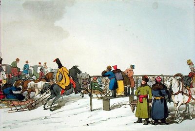 Versenypálya, a művész által metszett, 1804-ben megjelent (színes litó) alkotó: John Augustus Atkinson