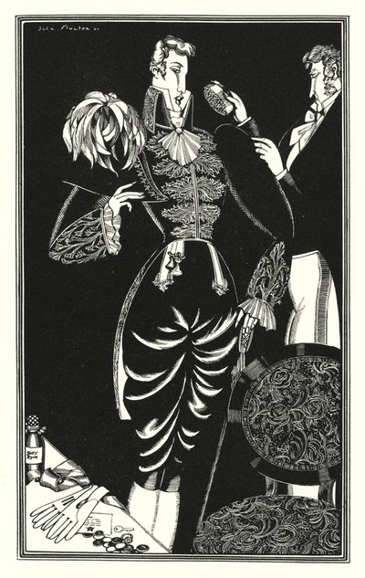 Illusztráció Don Juanhoz, Lord Byron: Fiatalság, hírnév és egy hadsereg szabója alkotta (litho) alkotó: John Austen